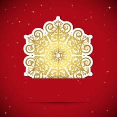 Golden snowflake N4