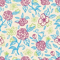 Bright pattern with flowers N3