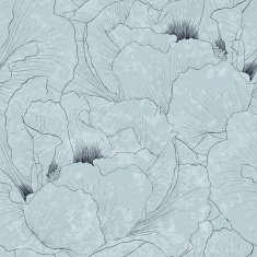 Beautiful seamless background with flowers Plant Paeonia arborea (Tree peony)