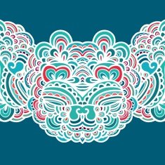 Seamless decorative border pattern