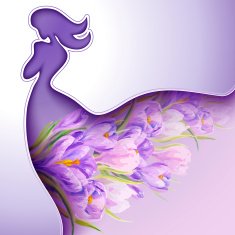 Beautiful young woman with flowers N8