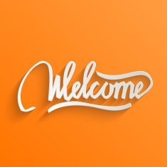 Welcome lettering Greeting Card N2