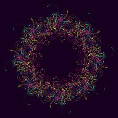 abstract flower ring background
