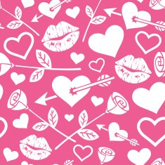 Seamless Valentine's day background N3