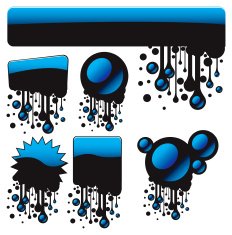 Blue glossy Banner