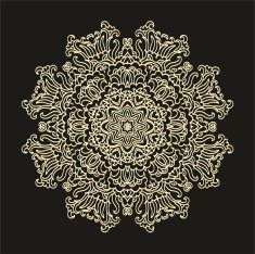 Laced rosette- snowflake