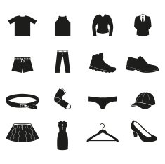 Clothes icon set N13