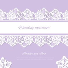 Wedding invitation Lace background with a place for text N4