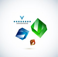Vector abstract cubes background N3