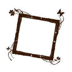 Butterfly Grunge Frame