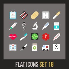 Flat icons set 18