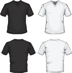 v-neck shirt template N2