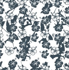 Hawaian seamless pattern