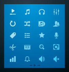 Audio glyph set