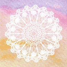Elegant lacy doily Crochet mandala N17