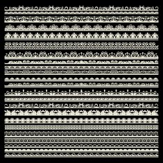 vector set of lace trims N9