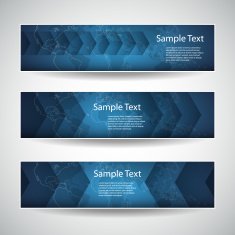 Three Abstract Header Designs - Arrows