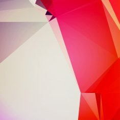 Red Side Graphic Art Crumpled Vector Polygon Abstract Background