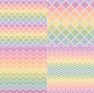 seamless geometric pastel colors pattern