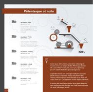 Brochure flyer newsletter annual report layout template N10