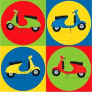 Pattern vespa scooter