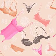 Seamless underwear pattern