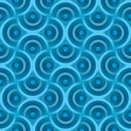 Abstract blue ripple seamless vector background