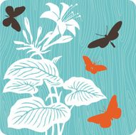 floral background illustration N5