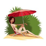Girl on the beach N30