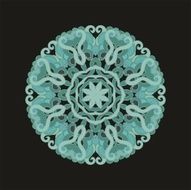 Laced rosette- snowflake N2