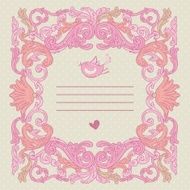 Vintage background baroque frame