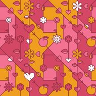 abstract modern love background