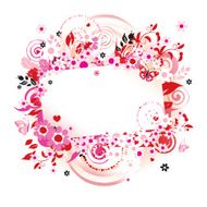 Beautiful floral frame place for your text N2