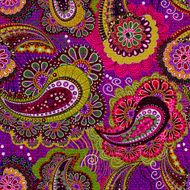 Colorful paisley seamless pattern N5