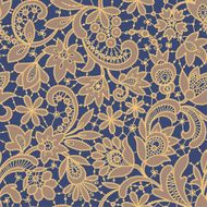 Gold Lace Seamless Pattern
