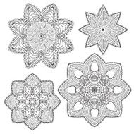 Lacy ethnic ornament in a circle