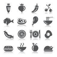 Food Fruits and Vegetables Icons N4