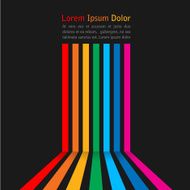Rainbow stripes on dark background N6