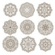 Set of decorative rosettes-stars N3