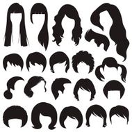 hair silhouettes hairstyle