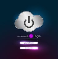 Vector login page template