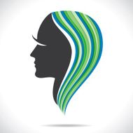 abstract lady vector
