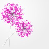 Abstract Colorful Background with Flowers Vector Illustration N11
