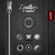Leather and metal accesories