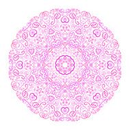 Beautiful pink ornamental background