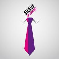 Tie business - become an carrerist bacground vector