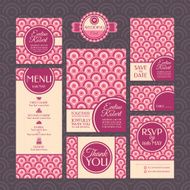Set of wedding cards N23