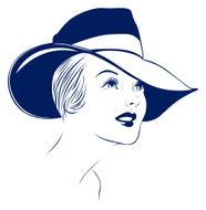 young women portrait with hat