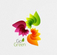 Vector spring nature background