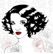 Beautiful woman face N18